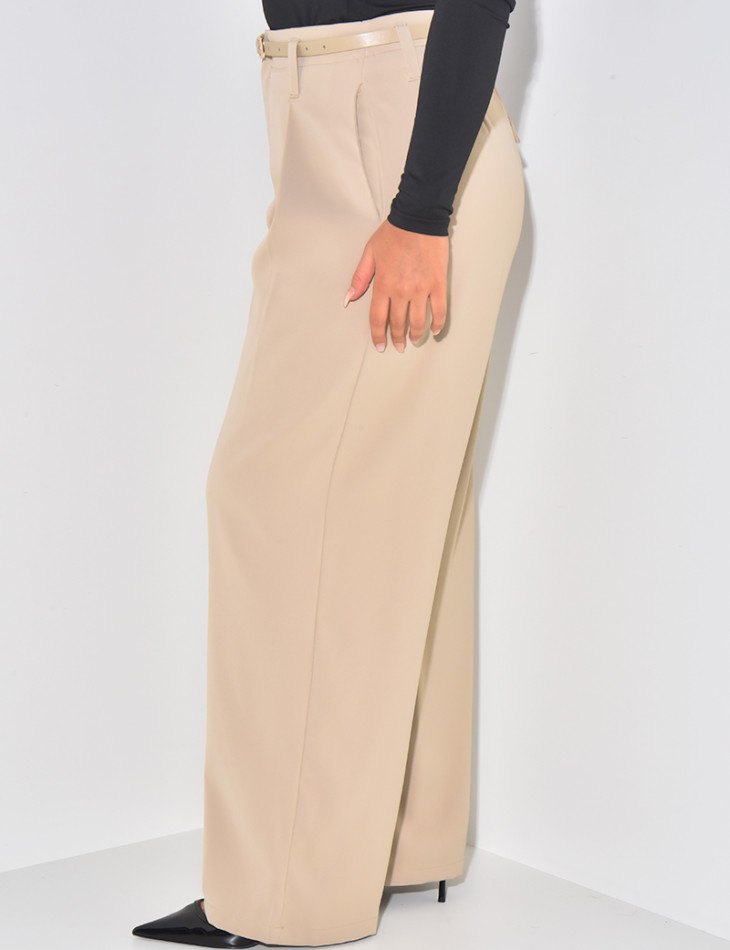 Anzughose mit Gürtelabnähern