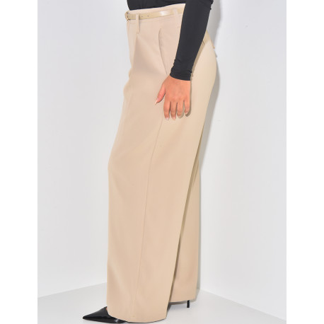 Anzughose mit Gürtelabnähern