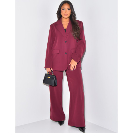 Blazer oversize à épaulettes