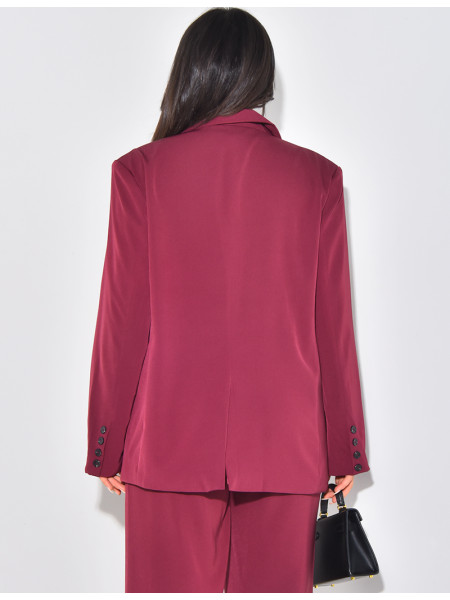 Blazer oversize à épaulettes