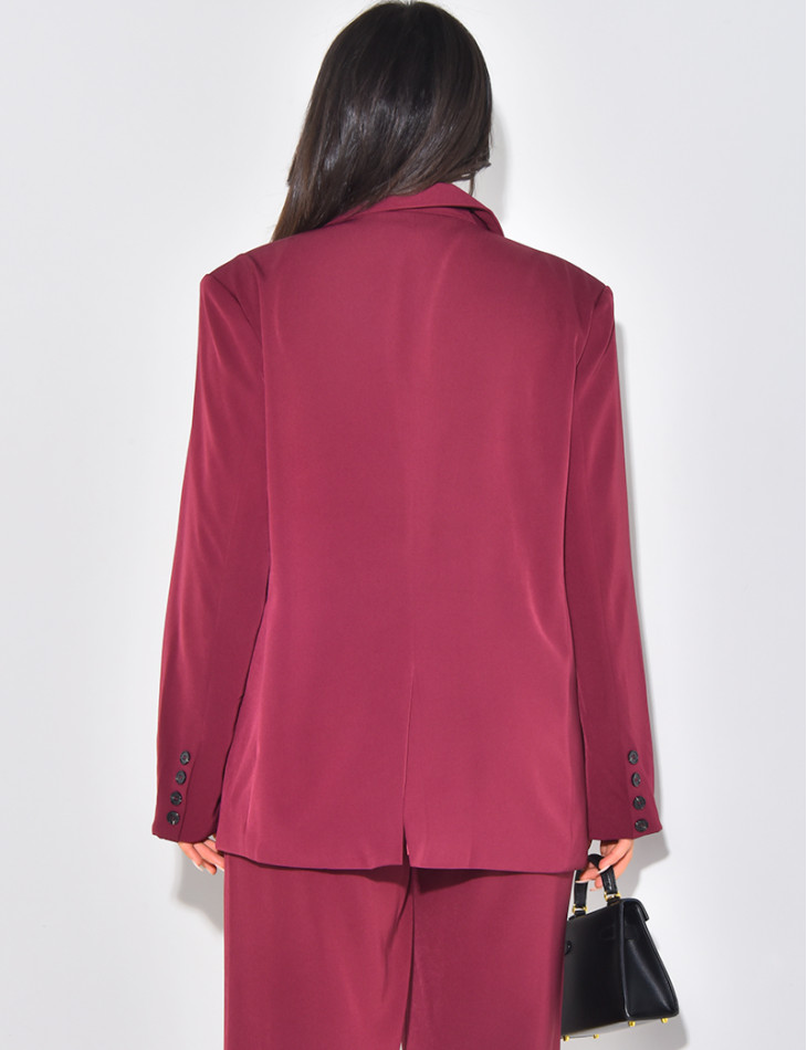 Blazer oversize à épaulettes