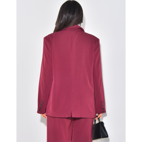 Blazer oversize à épaulettes