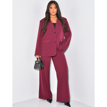 Blazer oversize à épaulettes