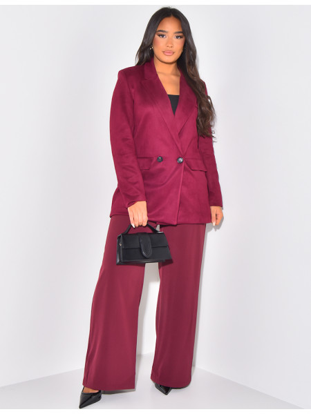 Blazerjacke aus Wildleder