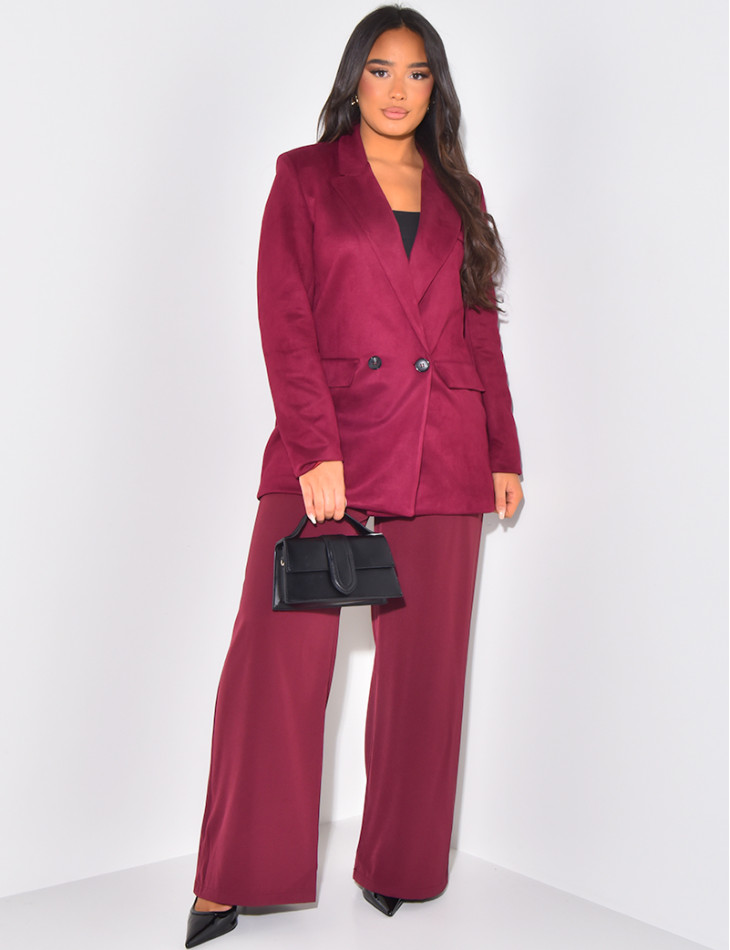 Blazerjacke aus Wildleder