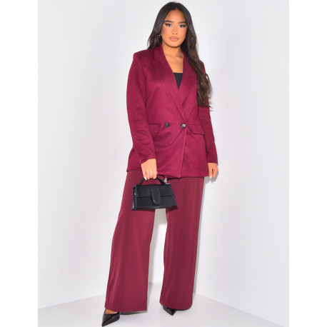 Blazerjacke aus Wildleder