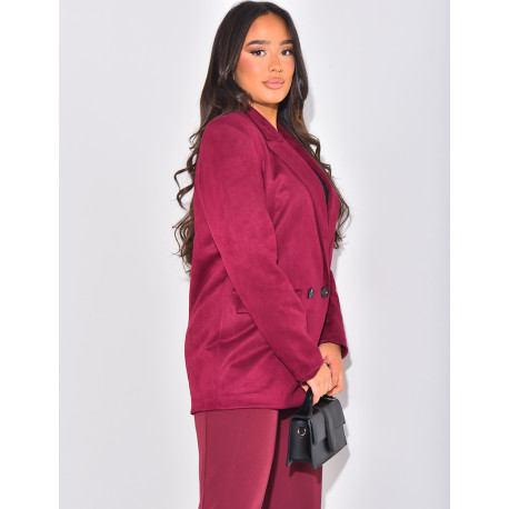 Blazerjacke aus Wildleder