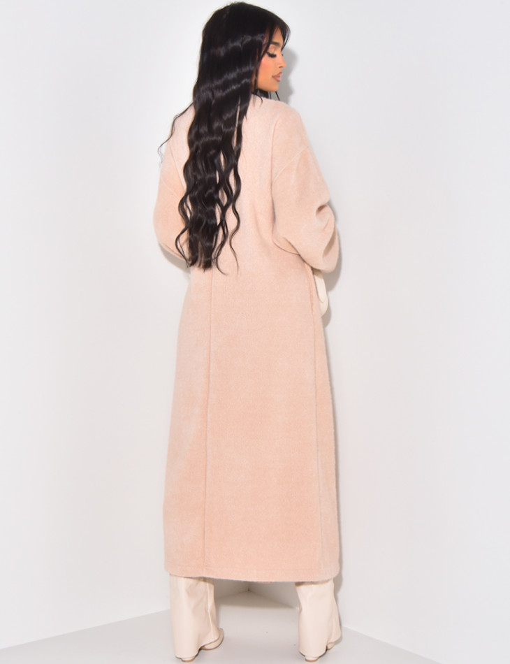 Robe kimono à nouer tissu tout doux