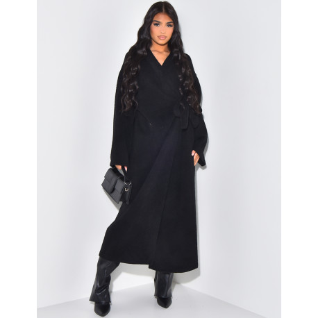 Robe kimono à nouer tissu tout doux