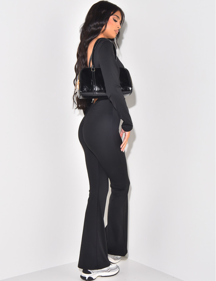 Combinaison pantalon moulante dos nu