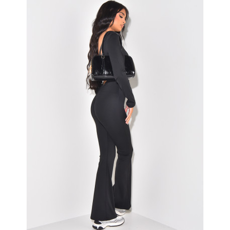 Combinaison pantalon moulante dos nu