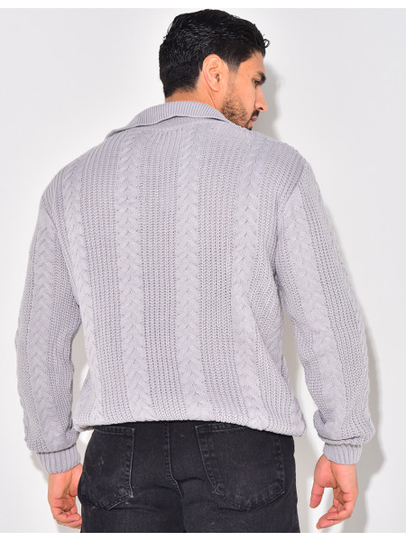 Pullover mit Polokragen