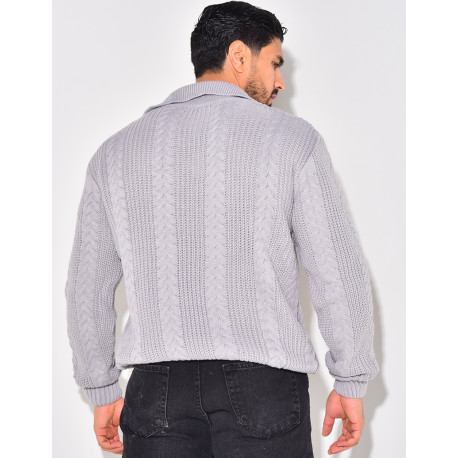 Pullover mit Polokragen