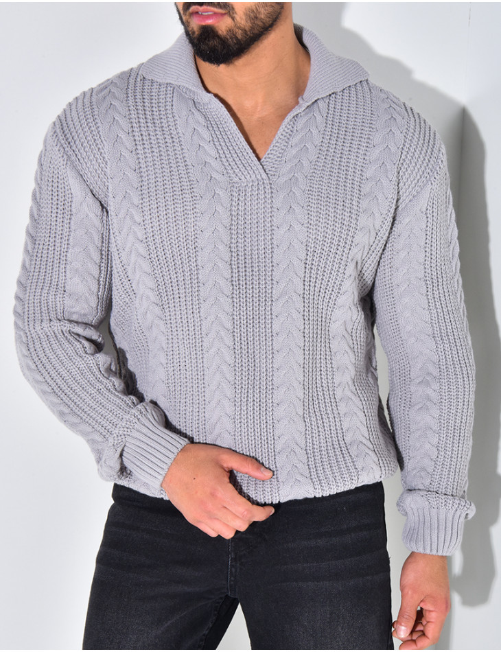 Polo neck jumper