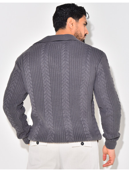Pullover mit Polokragen