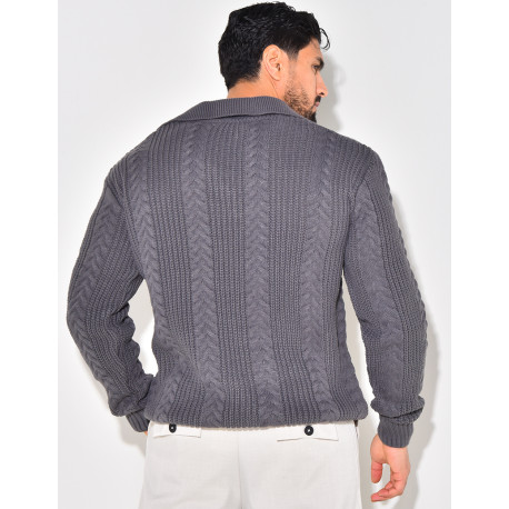 Pullover mit Polokragen