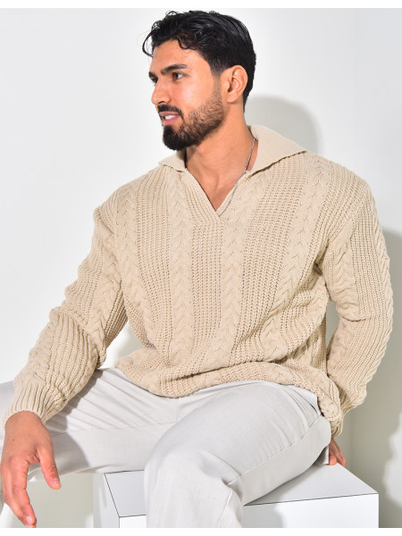 Pull en laine à col