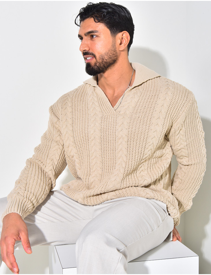 Pull en laine à col