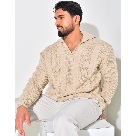 Pull en laine à col