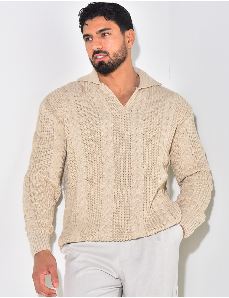 Polo neck jumper