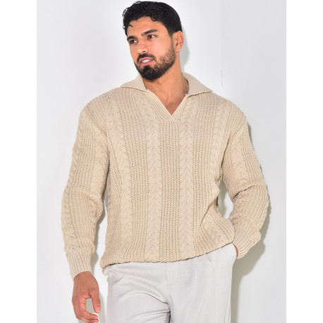 Polo neck jumper