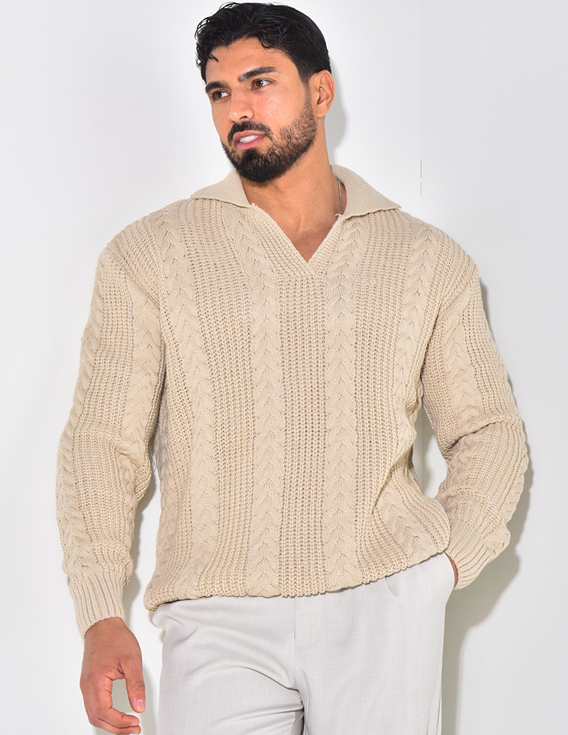 Pull en laine à col