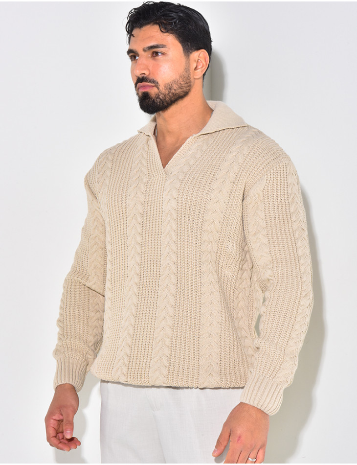 Pull en laine à col