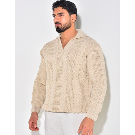 Pull en laine à col