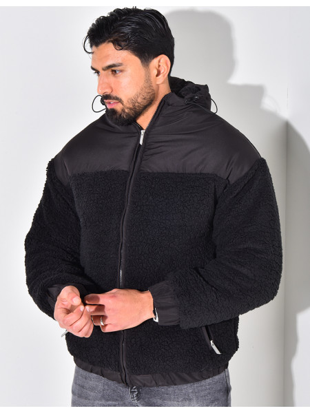 Doudoune bi-matière