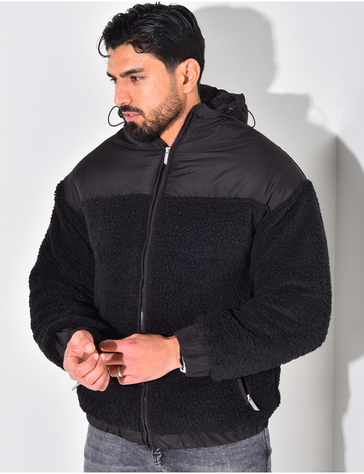 Doudoune bi-matière