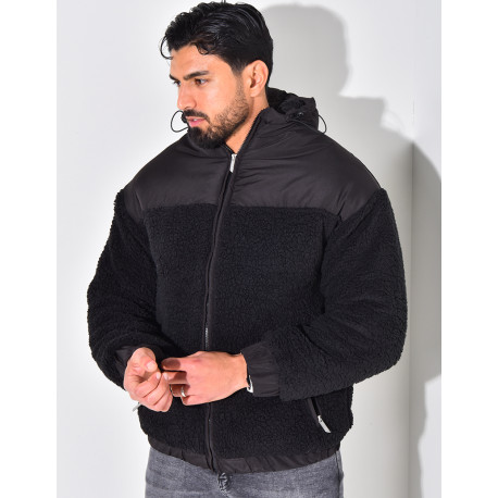 Doudoune bi-matière