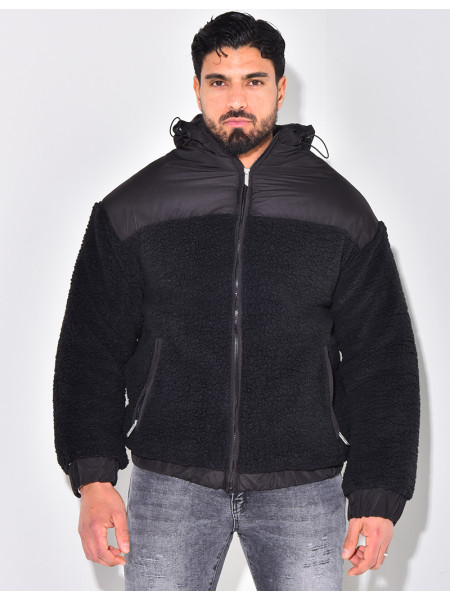 Doudoune bi-matière