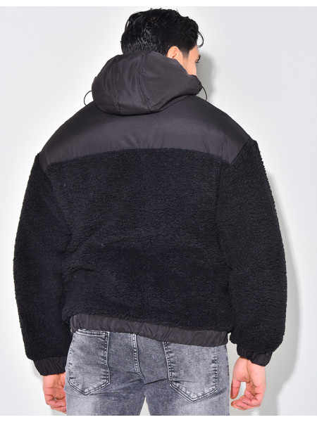 Doudoune bi-matière