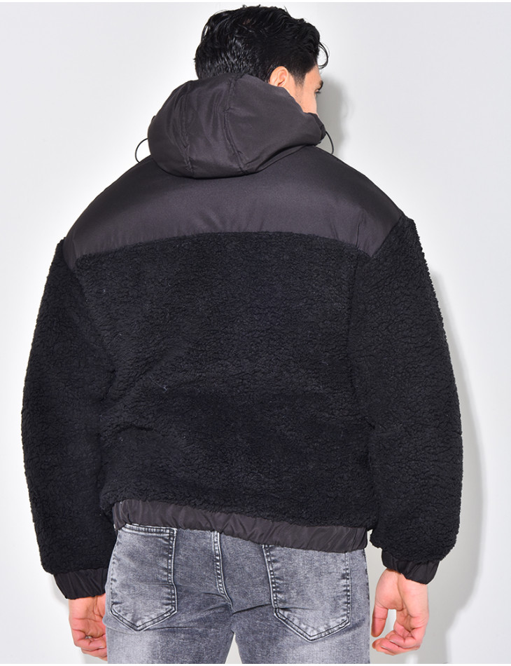 Doudoune bi-matière