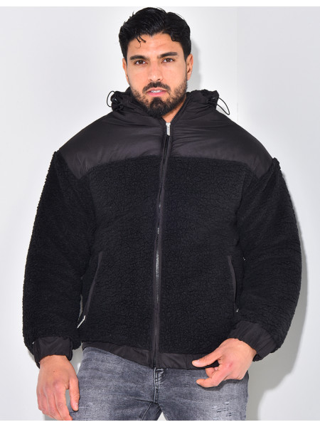 Doudoune bi-matière