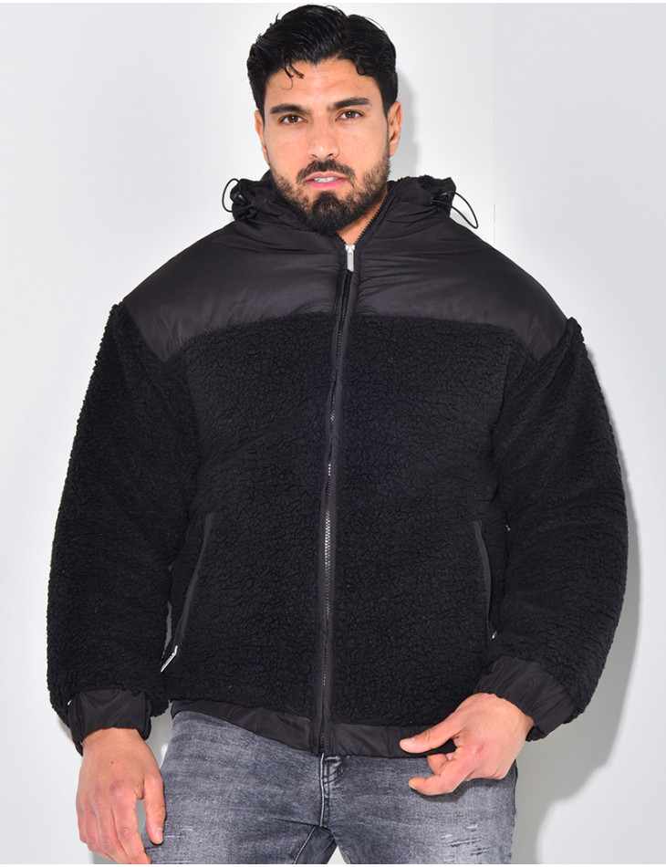 Doudoune bi-matière