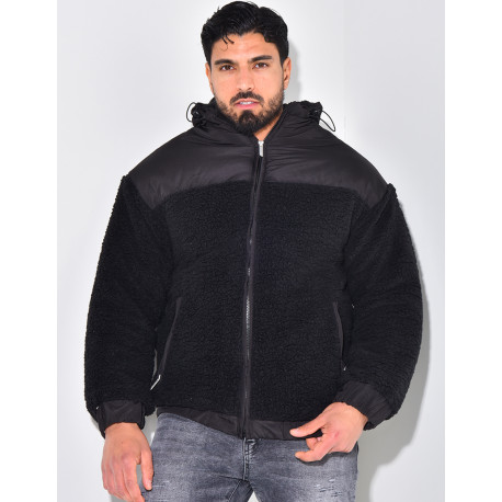 Doudoune bi-matière