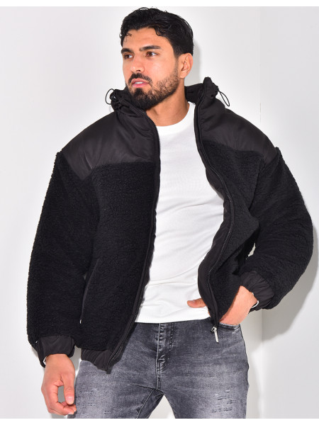 Doudoune bi-matière