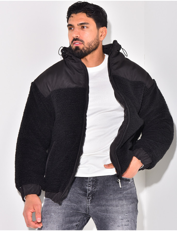 Doudoune bi-matière