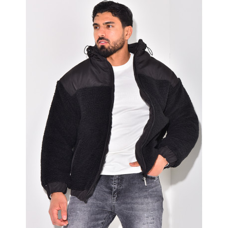 Doudoune bi-matière