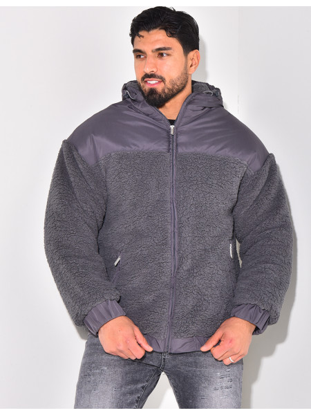 Doudoune bi-matière