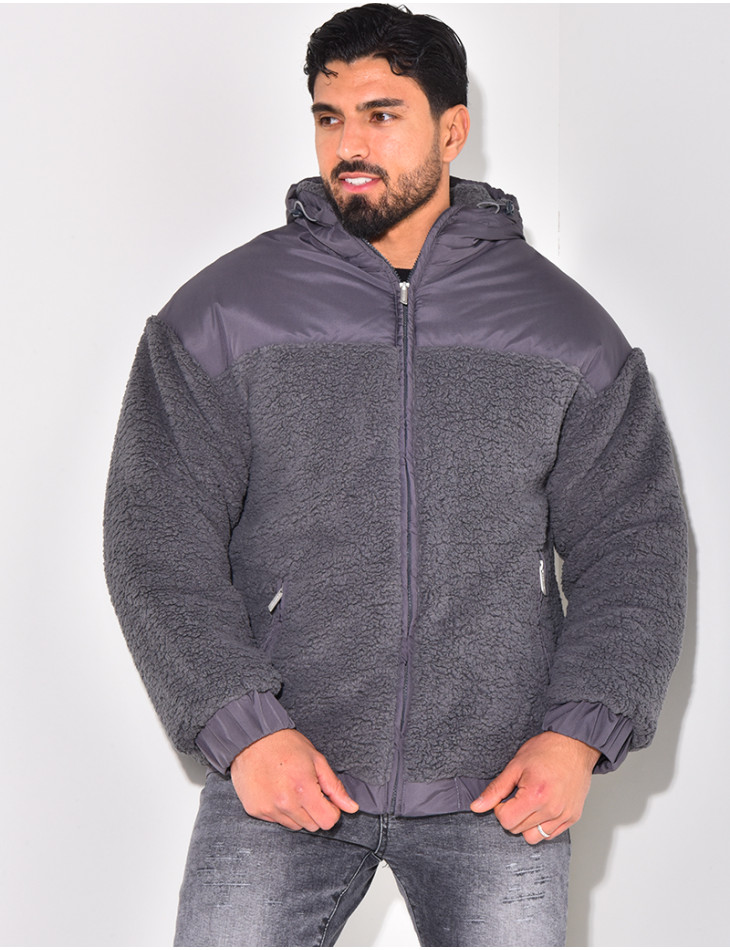 Doudoune bi-matière