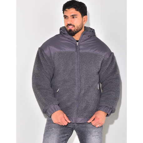 Doudoune bi-matière