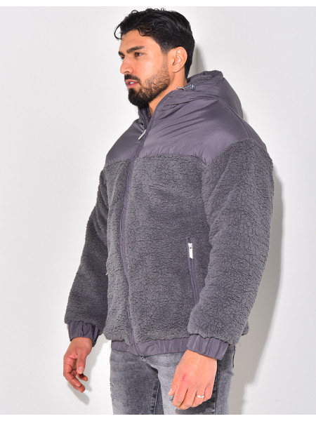 Doudoune bi-matière