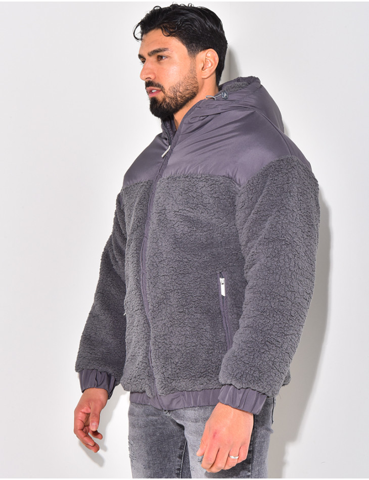 Doudoune bi-matière