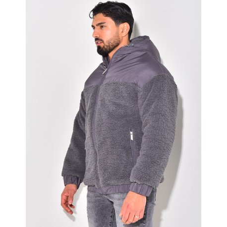 Doudoune bi-matière