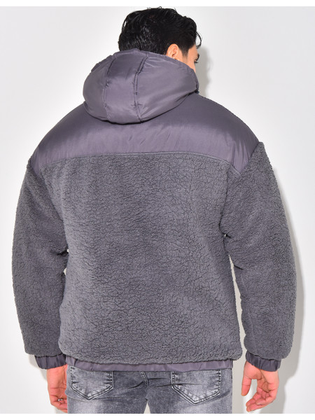 Doudoune bi-matière