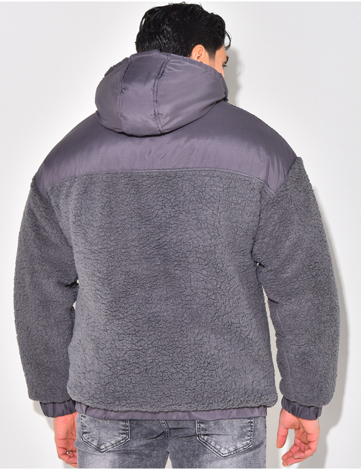 Doudoune bi-matière