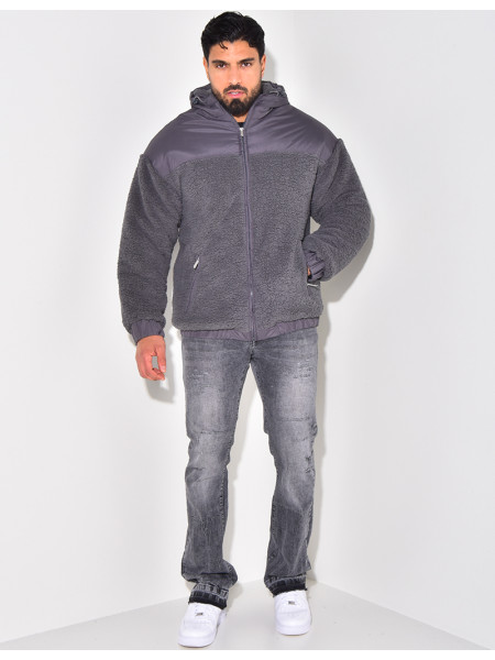 Doudoune bi-matière