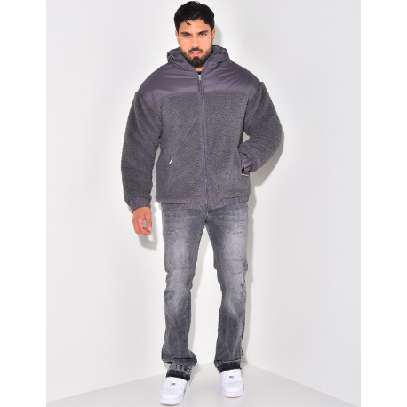 Doudoune bi-matière